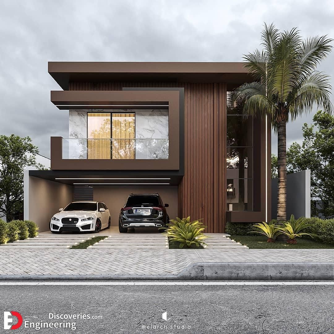 طراحی نما مدرن ویلا لوکس